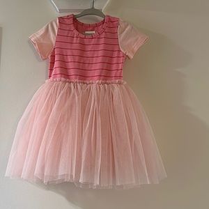 Taylor Joelle Pink Stripe Dress
